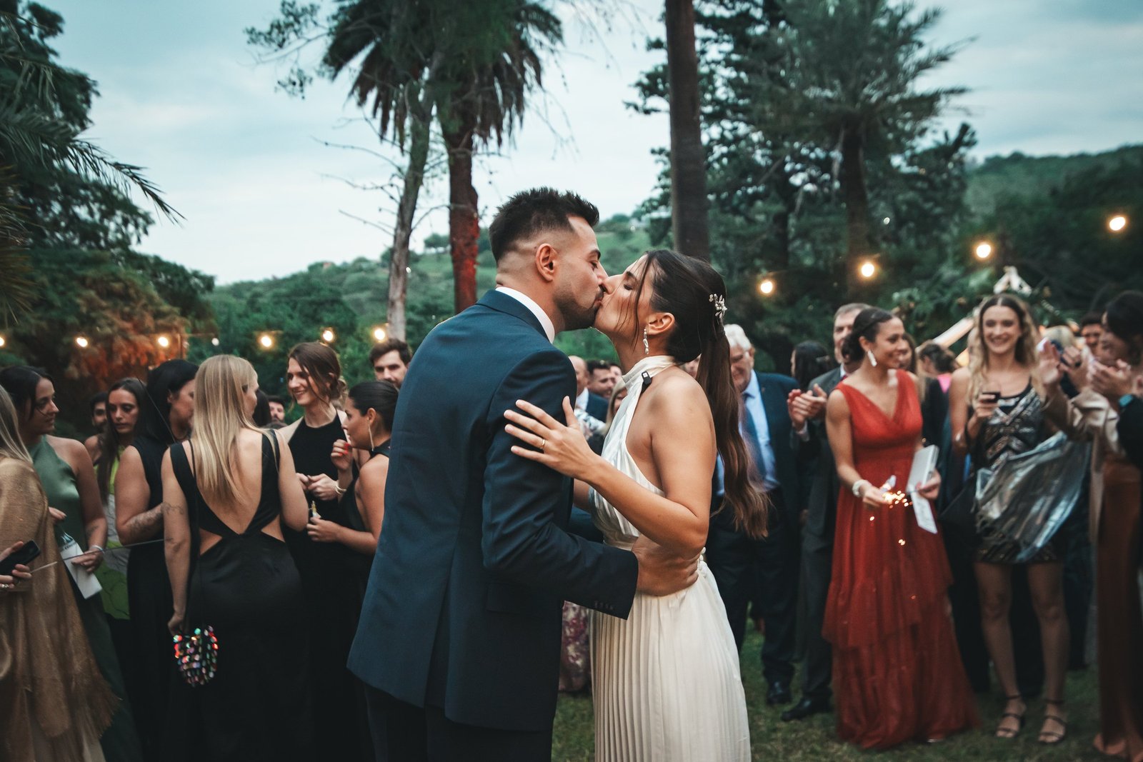Eugenia y Emiliano durante la celebración